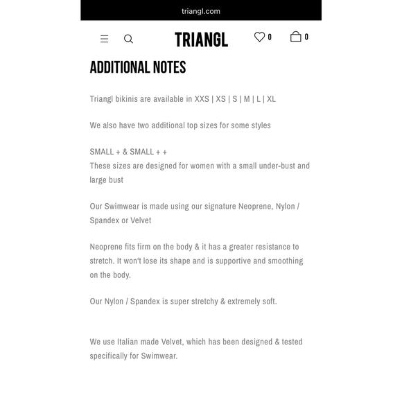 Triangl Neoprene Bikini Top Women’s Size Small++ - Picture 4 of 4